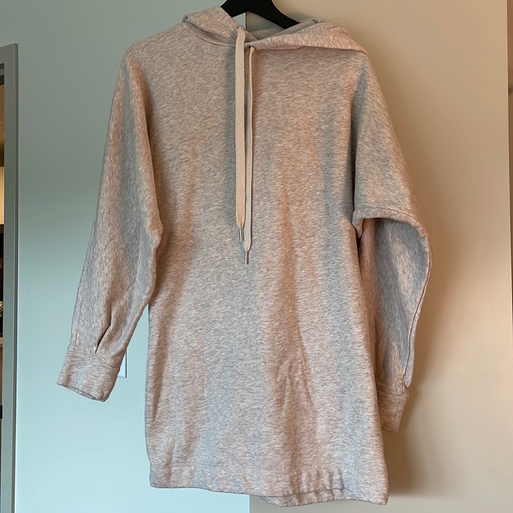 Fleece lined sweater dress